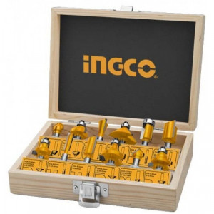 Набор фрез 8 мм, 12 шт. INGCO AKRT1211 Набор фрез 8 мм, 12 шт. INGCO AKRT1211