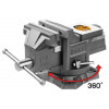 Тиски слесарные INGCO 100мм 1300кгс HBV084 Тиски слесарные INGCO 100мм 1300кгс HBV084