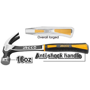 Молоток-гвоздодер INGCO 450г HCH8816 Молоток-гвоздодер INGCO 450г HCH8816