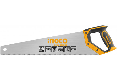 Ножовка по дереву INGCO 550мм 7TPI HHAS28550