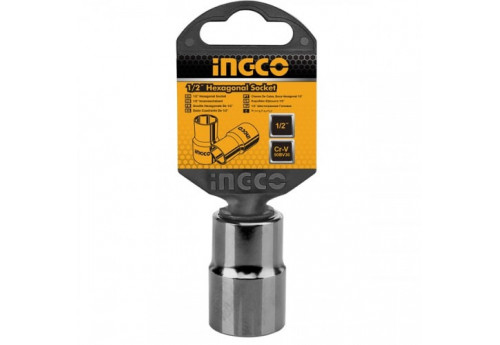 Головка торцевая шестигранная 1/2", 21мм INDUSTRIAL INGCO HHAST12211