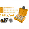 Набор торцевых головок 14 шт E-профиль INDUSTRIAL INGCO HKTETS0114