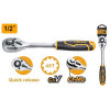 Ключ трещоточный 1/2" INGCO HRTH0812