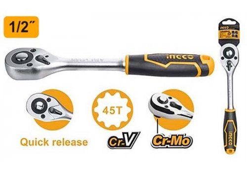 Ключ трещоточный 1/2" INGCO HRTH0812
